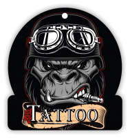 ART TATTOO Gorilla Biker