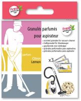 Lemon scented granules for vacuum cleaner