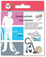 Ocean scented granules for vacuum cleaner